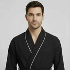 Premium Waffle Piping Robe for Men - Che Cose Belle