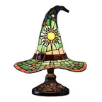 Premium Witch Hat Stained Glass Lamp – Magical Glow for Your Home - Che Cose Belle