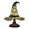 Premium Witch Hat Stained Glass Lamp – Magical Glow for Your Home - Che Cose Belle