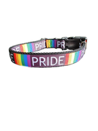 Pride Rainbow Nylon Dog Collar - Che Cose Belle