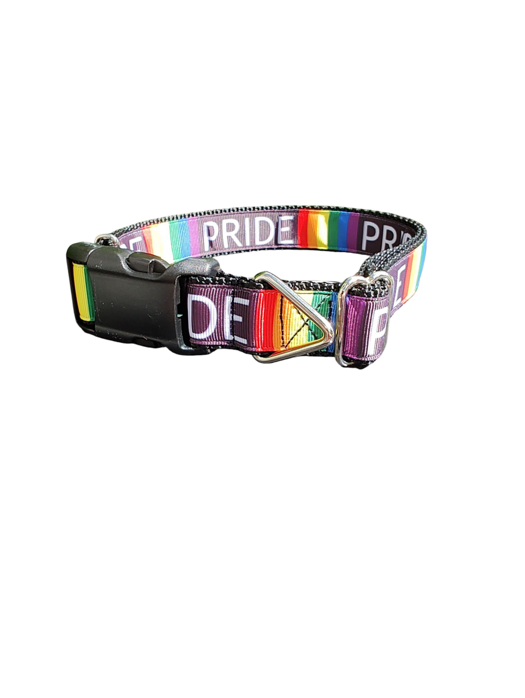Pride Rainbow Nylon Dog Collar - Che Cose Belle