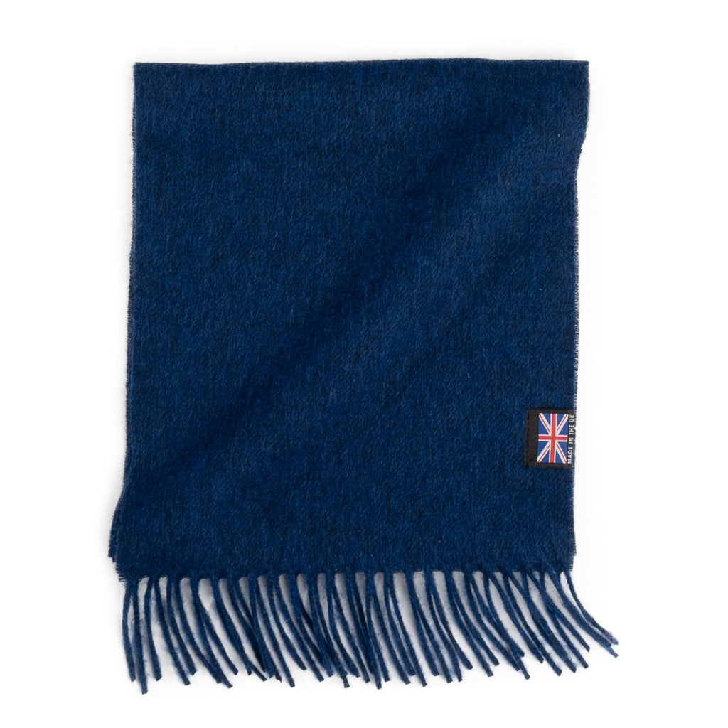 Prince of Scots Fringed Merino Wool Scarf - Royal - Che Cose Belle