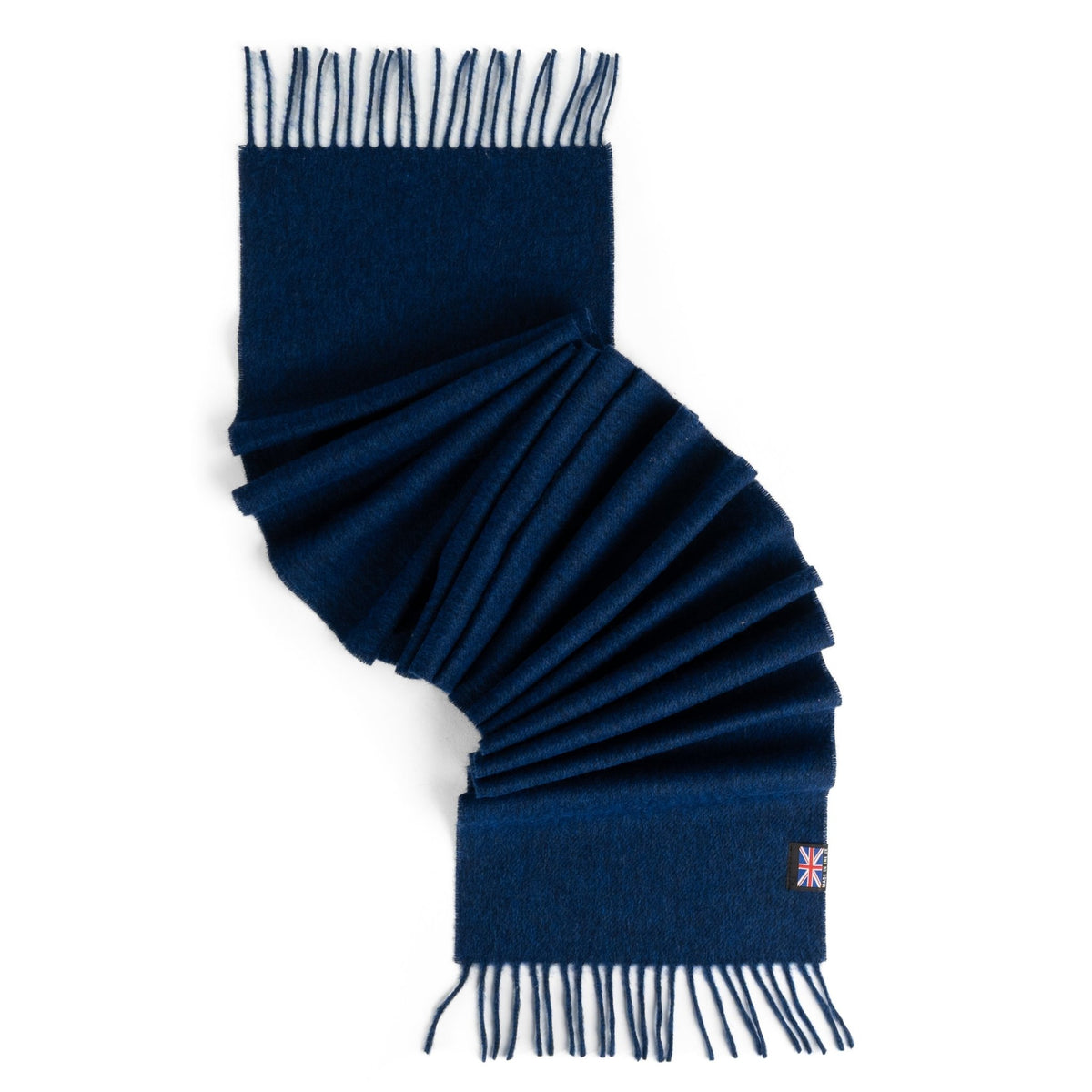 Prince of Scots Fringed Merino Wool Scarf - Royal - Che Cose Belle