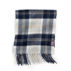 Prince of Scots Heritage Plaid Fringed Merino Wool Scarf - Sterling Silver - Che Cose Belle