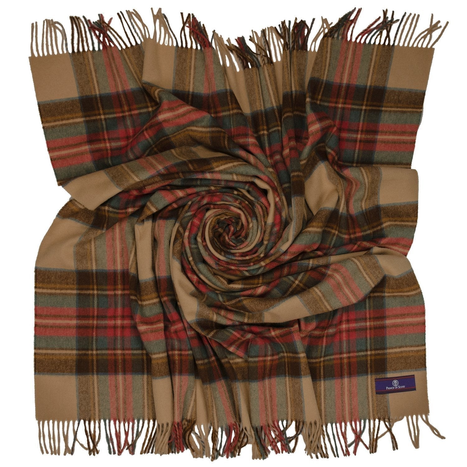 Prince of Scots Merino Wool Throw ~ Antique Dress Stewart ~ - Che Cose Belle