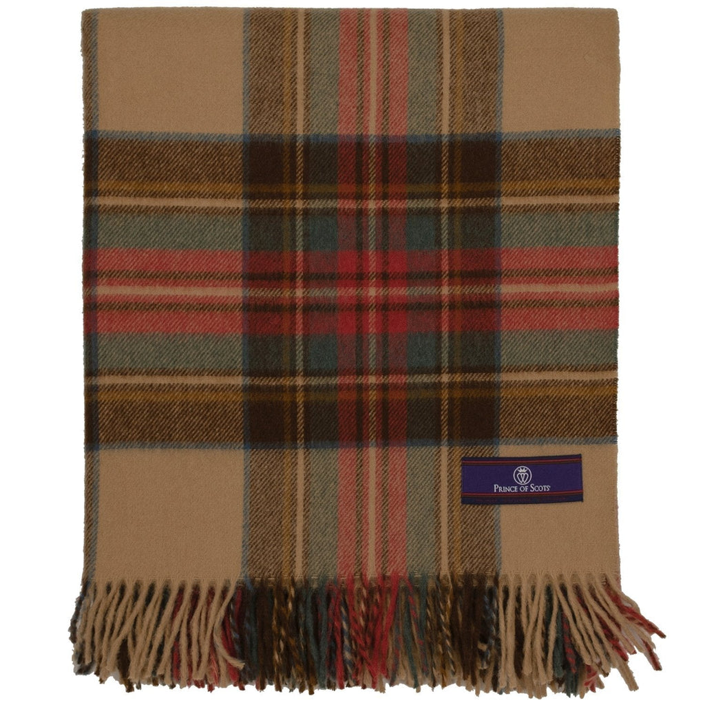 Prince of Scots Merino Wool Throw ~ Antique Dress Stewart ~ - Che Cose Belle