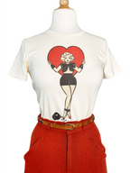 Prisoner of Love Fitted Tee in Ivory - X - LARGE - Che Cose Belle