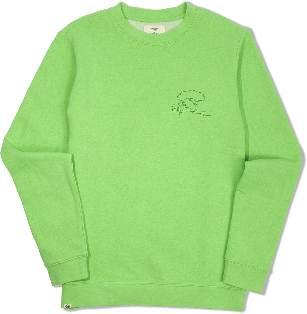 Protect Elephants Crew Sweatshirt - Che Cose Belle