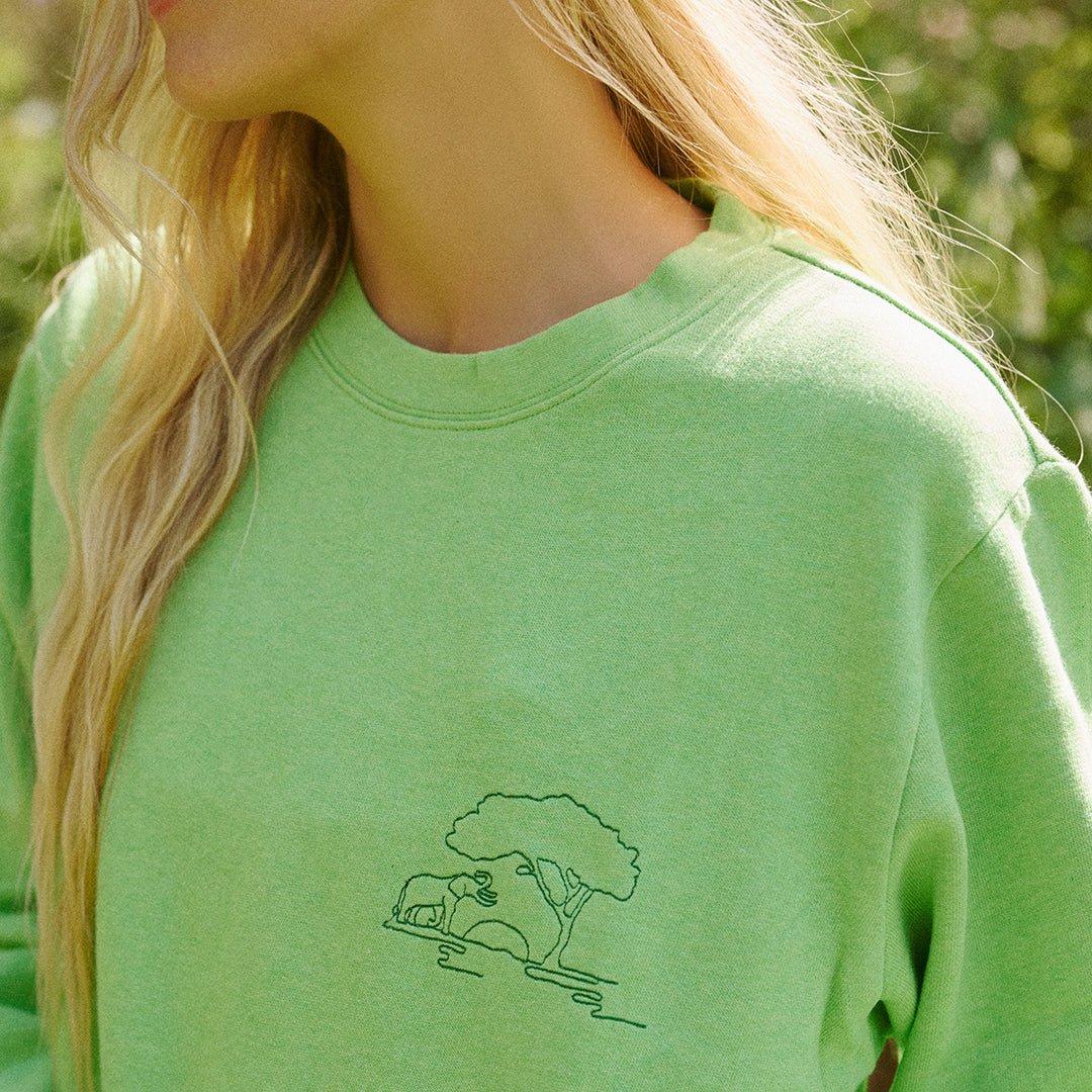 Protect Elephants Crew Sweatshirt - Che Cose Belle