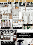 16oz Black PET Refillable Plastic Bottle With Pump Option White Label