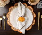 Pumpkin Napkin Rings - Fall & Thanksgiving Decor for Parties, Dining Room, Napkins Rings for Thanksgiving - Fall Napking Rings - Che Cose Belle