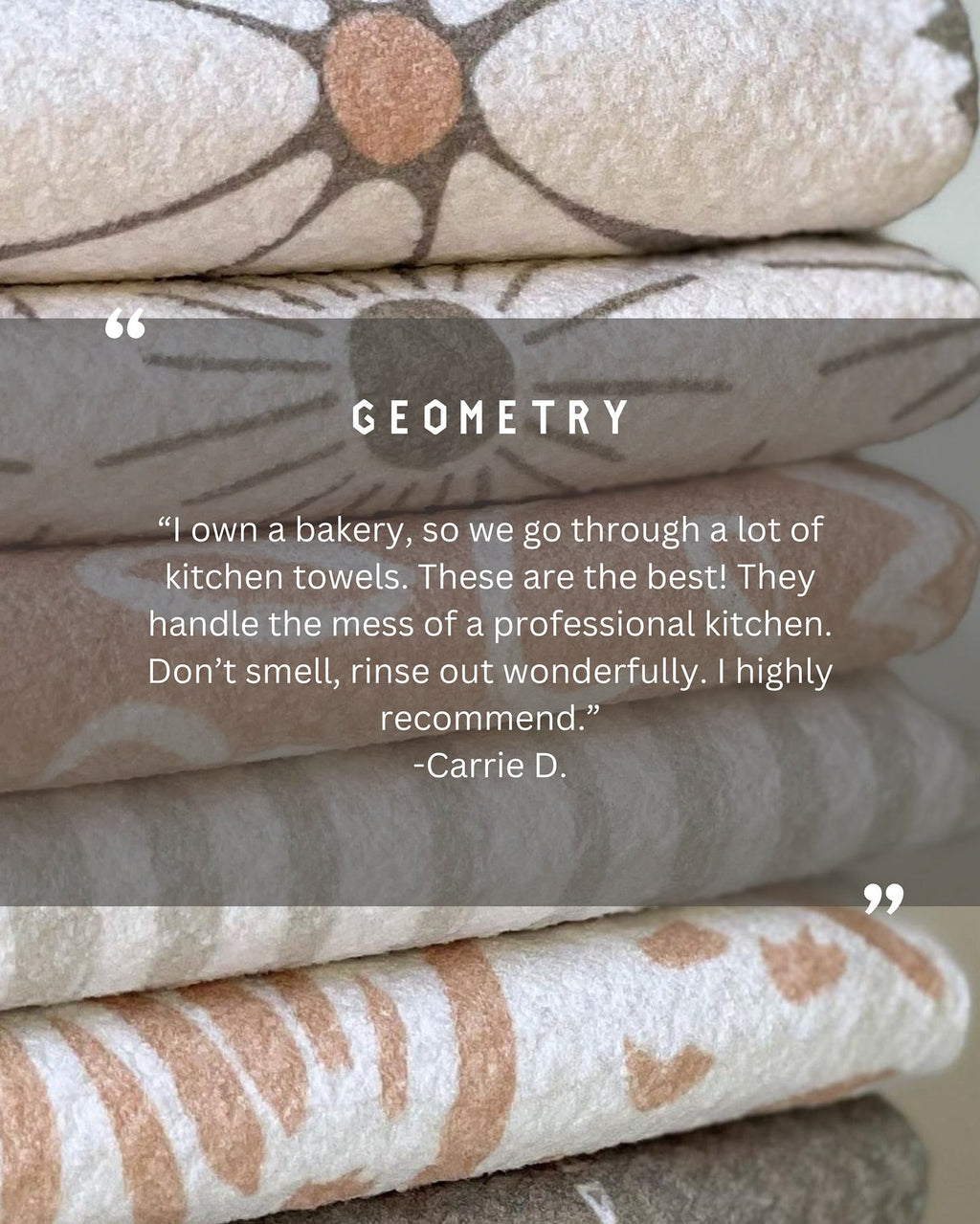 Pumpkin Patchwork Geometry Tea Towel - Che Cose Belle