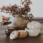 Pumpkin Spice Soy Candle - Ceramic Pumpkin Jar - 8 oz - Che Cose Belle