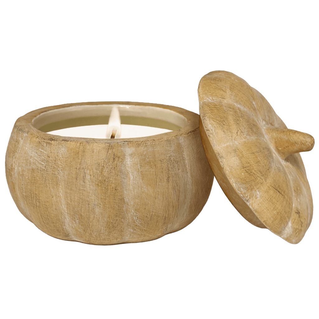 Pumpkin Spice Soy Candle - Ceramic Pumpkin Jar - 8 oz - Che Cose Belle