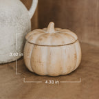 Pumpkin Spice Soy Candle - Ceramic Pumpkin Jar - 8 oz - Che Cose Belle
