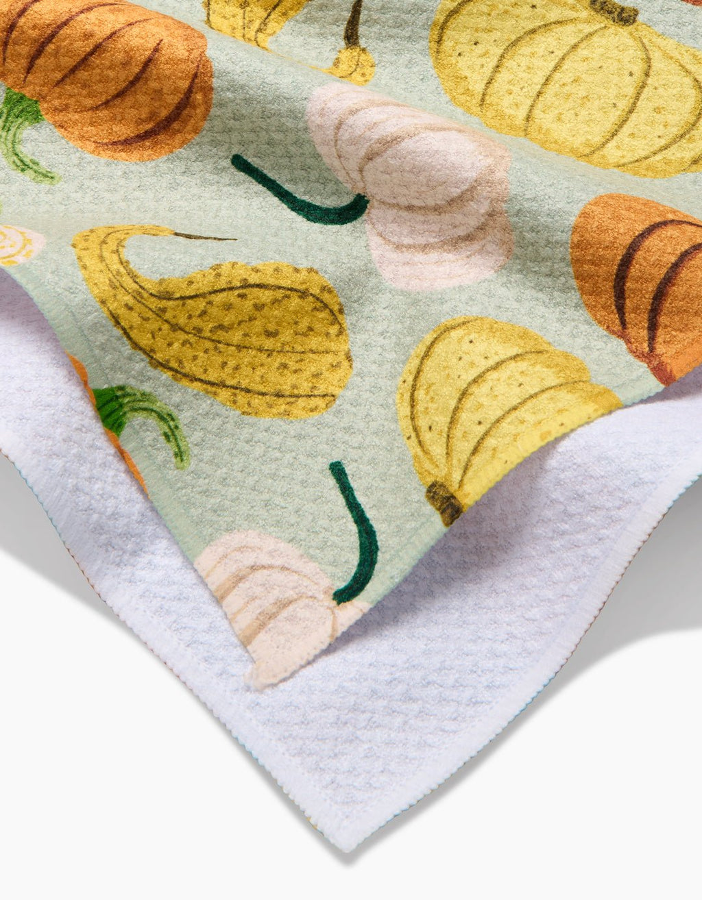 Pumpkins & Gourds Geometry Tea Towel - Che Cose Belle
