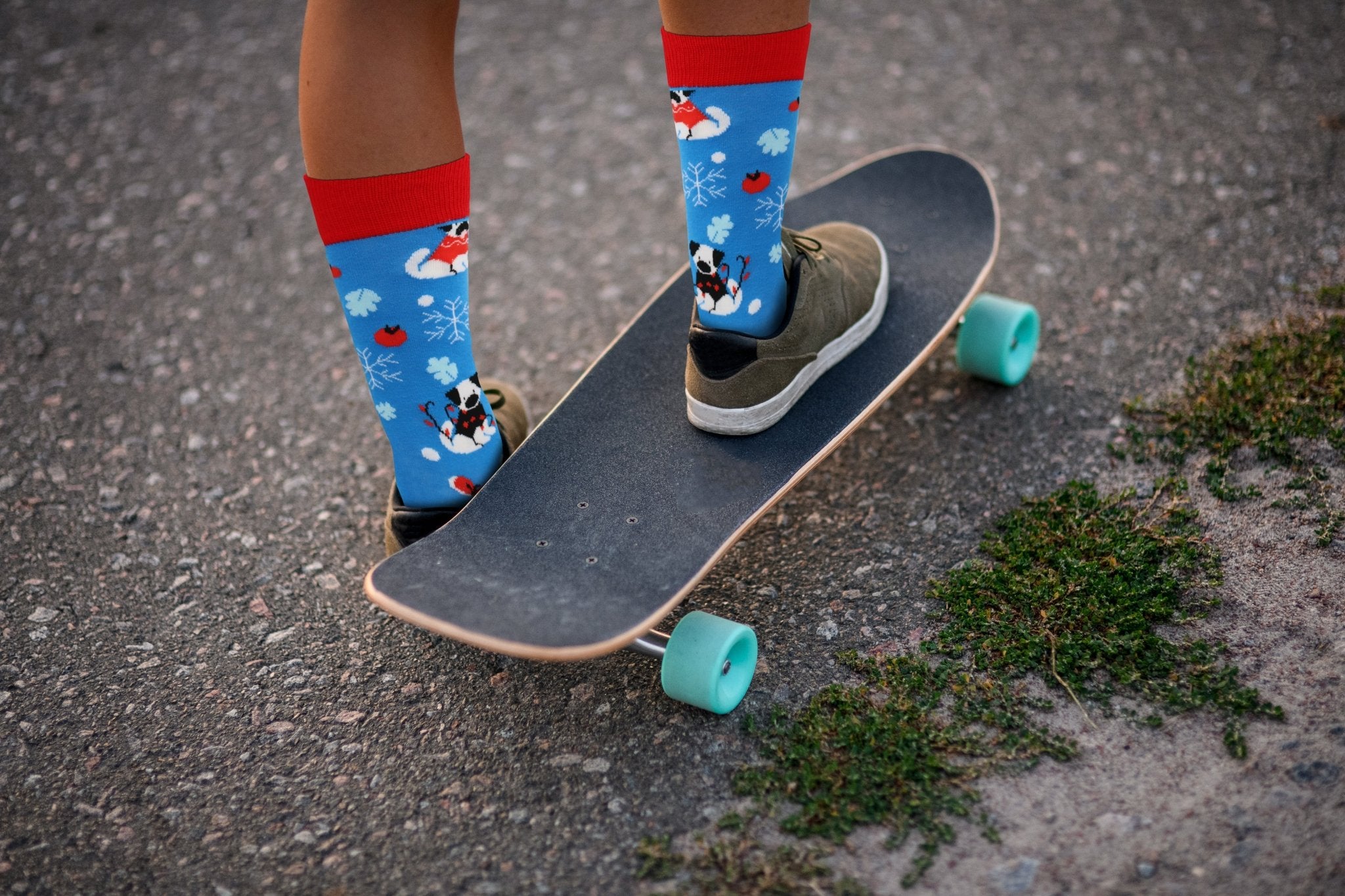 Puppy Dog Christmas Holiday Socks - Comfy Cotton for Men & Women - Che Cose Belle
