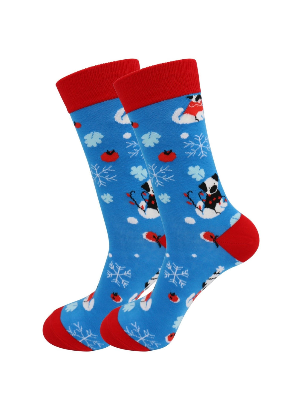 Puppy Dog Christmas Holiday Socks - Comfy Cotton for Men & Women - Che Cose Belle