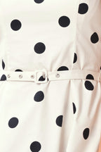 PURE POLKA WOVEN MIDI DRESS - Che Cose Belle