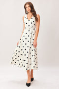 PURE POLKA WOVEN MIDI DRESS - Che Cose Belle