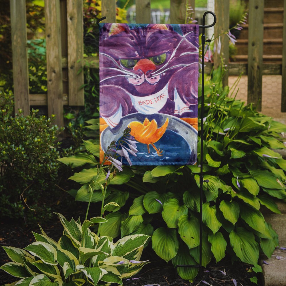 Purple Cat Birdie Dear Garden Flag – Decorative Outdoor Yard Flag - Che Cose Belle