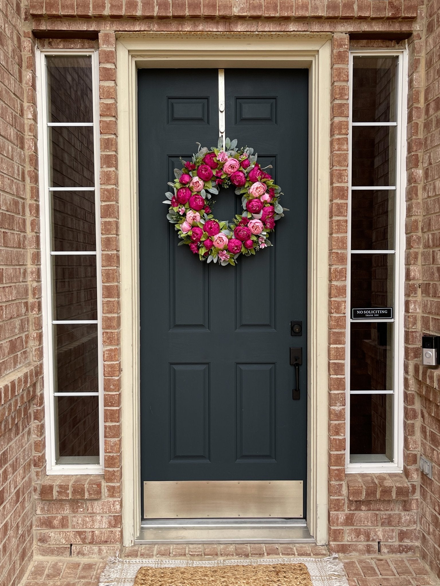 Purple Peony Spring Wreath - Che Cose Belle