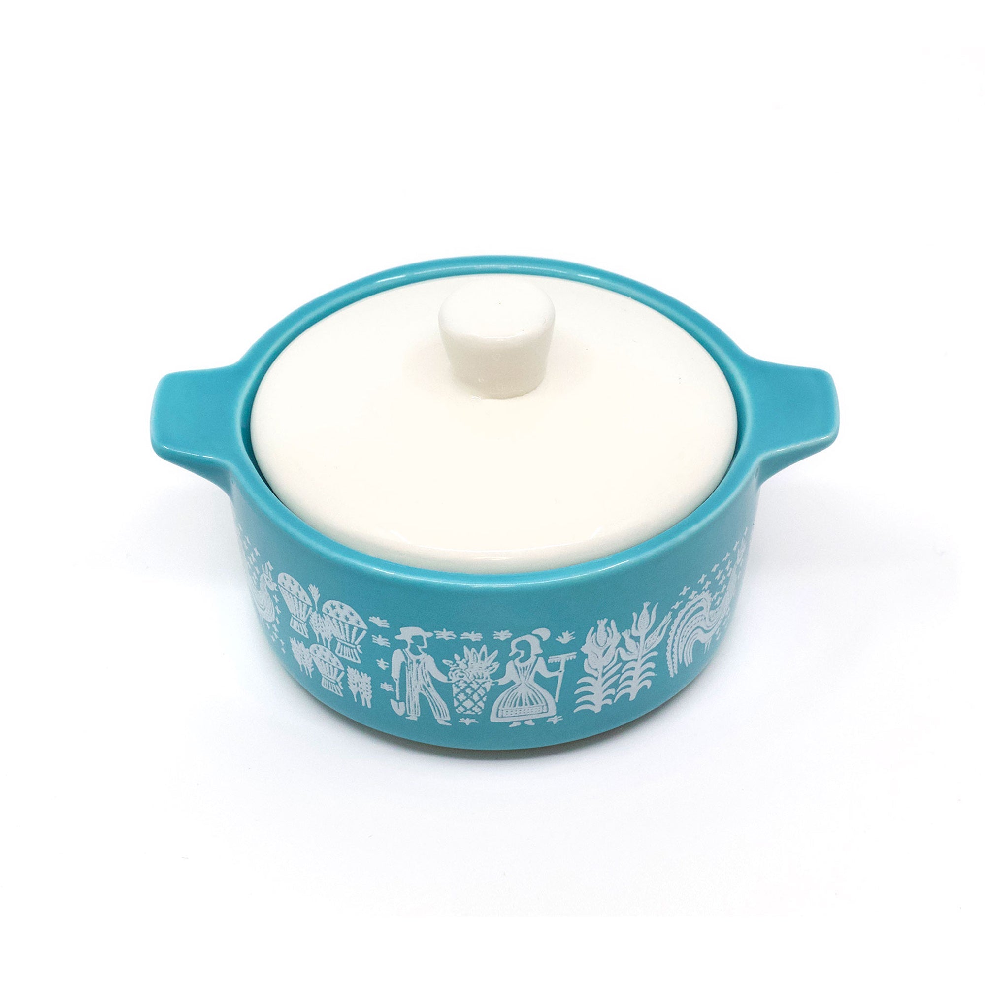 Pyrex-Inspired Butterprint Casserole Ceramic Trinket Box - Che Cose Belle