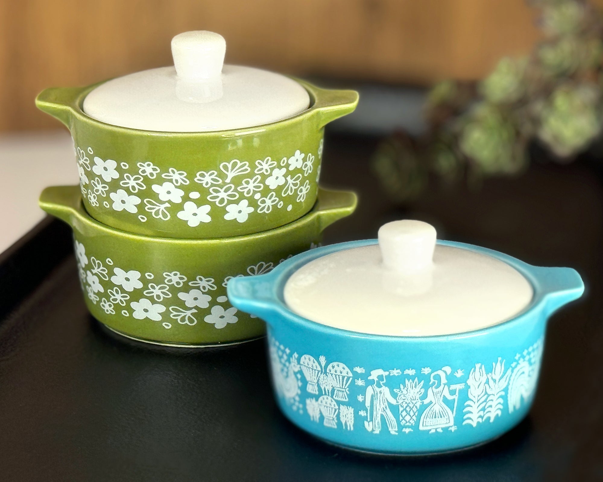 Pyrex - Inspired Butterprint Casserole Ceramic Trinket Box - Che Cose Belle