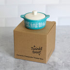 Pyrex-Inspired Butterprint Casserole Ceramic Trinket Box - Che Cose Belle