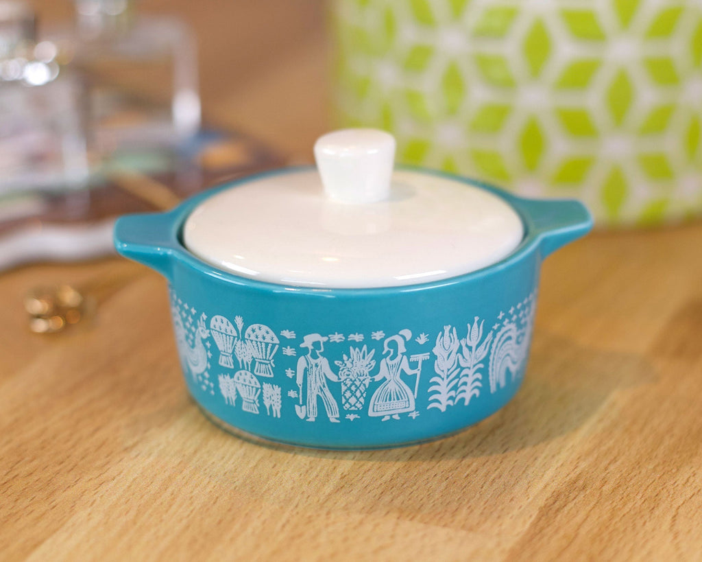 Pyrex - Inspired Butterprint Casserole Ceramic Trinket Box - Che Cose Belle