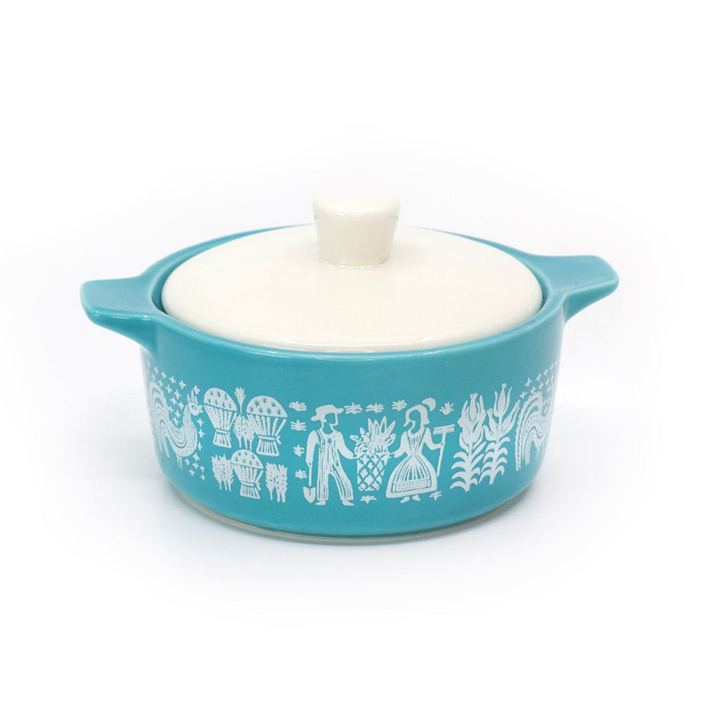 Pyrex-Inspired Butterprint Casserole Ceramic Trinket Box - Che Cose Belle