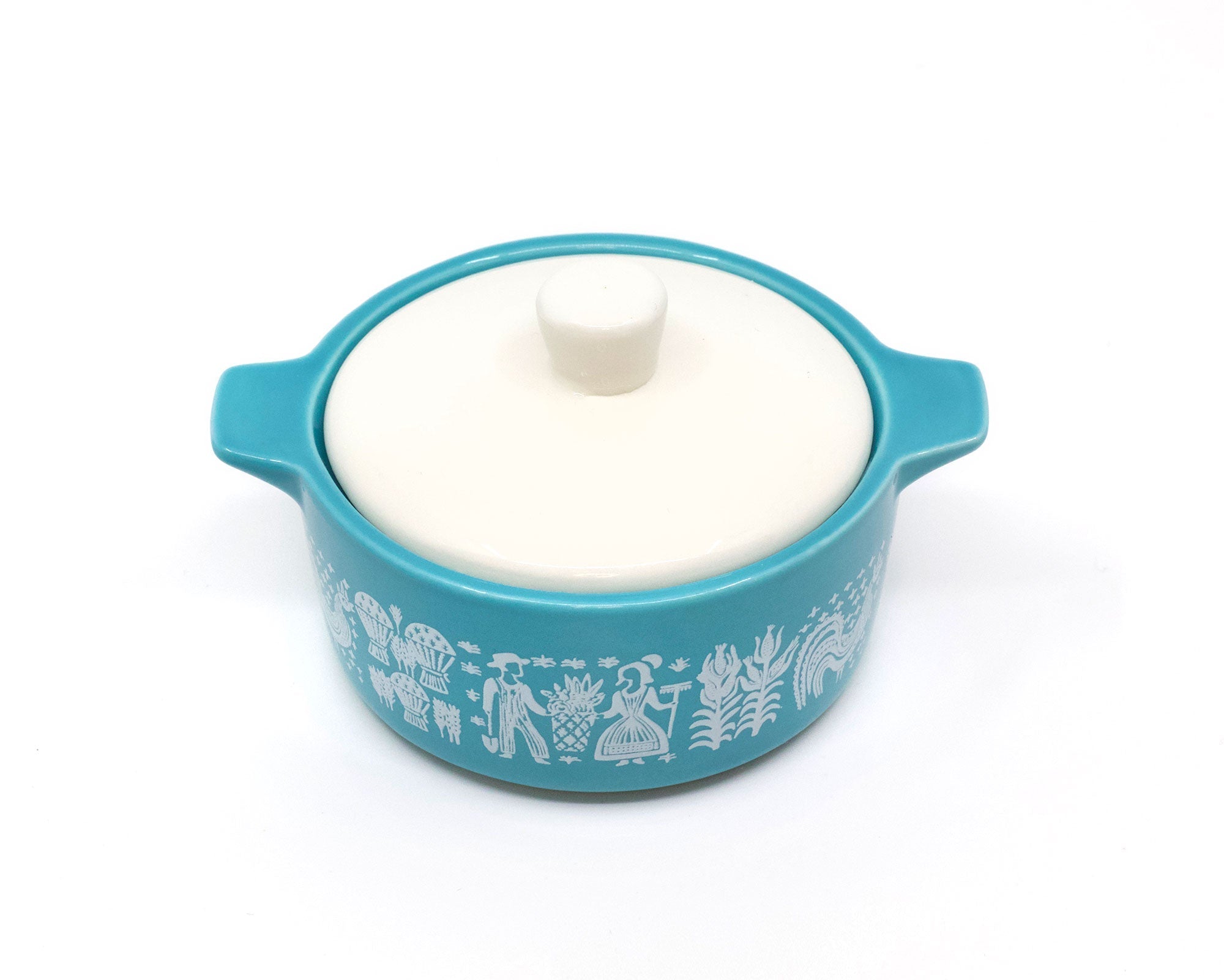Pyrex - Inspired Butterprint Casserole Ceramic Trinket Box - Che Cose Belle