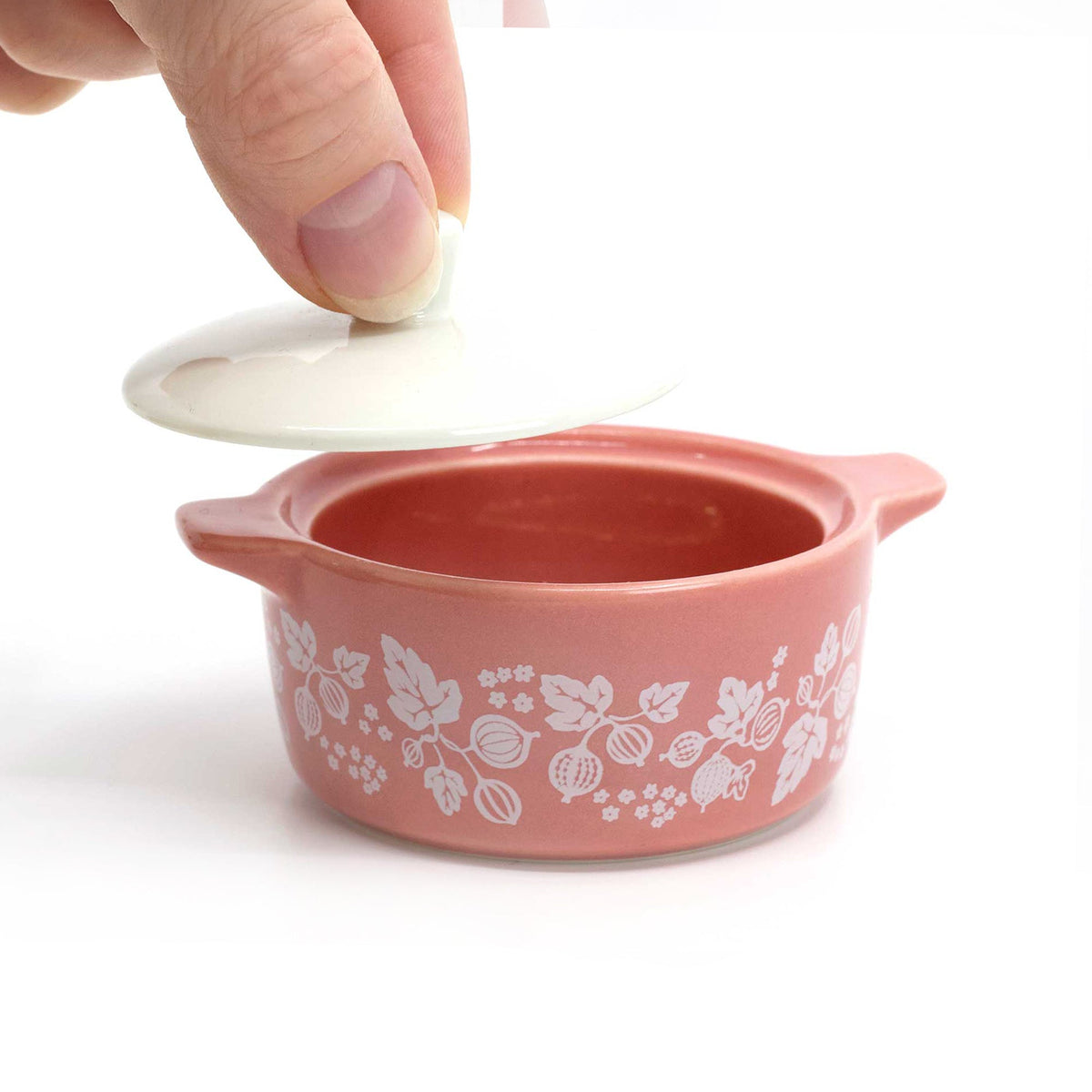 Pyrex-Inspired Gooseberry Casserole Ceramic Trinket Box - Che Cose Belle