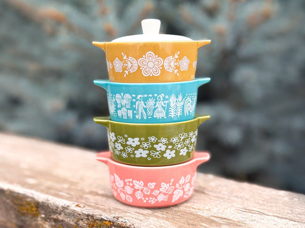 Pyrex - Inspired Gooseberry Casserole Ceramic Trinket Box - Che Cose Belle