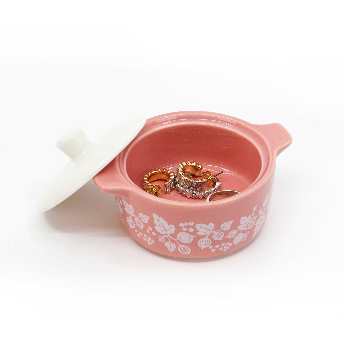 Pyrex-Inspired Gooseberry Casserole Ceramic Trinket Box - Che Cose Belle