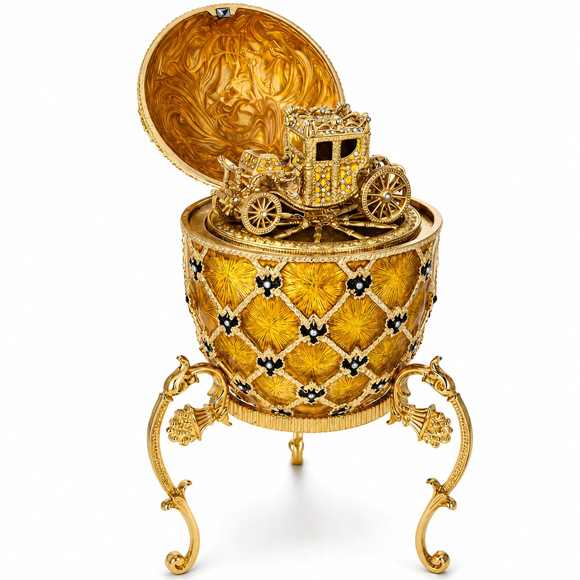 1897 Imperial Coronation Royal Easter Egg 7 Inches