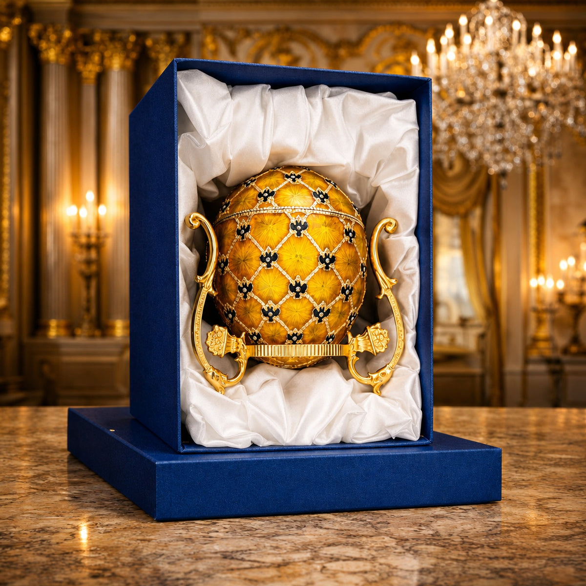 1897 Imperial Coronation Royal Easter Egg 7 Inches