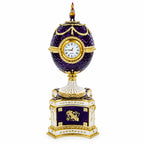 1904 Kelch Chanticleer Royal Imperial Musical Easter Egg in Purple Enamel