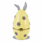 Bunny in the Easter Egg Metal Trinket Box Figurine