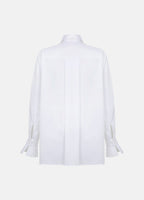 Quinta Tie Detail White Organic Cotton Shirt - Che Cose Belle
