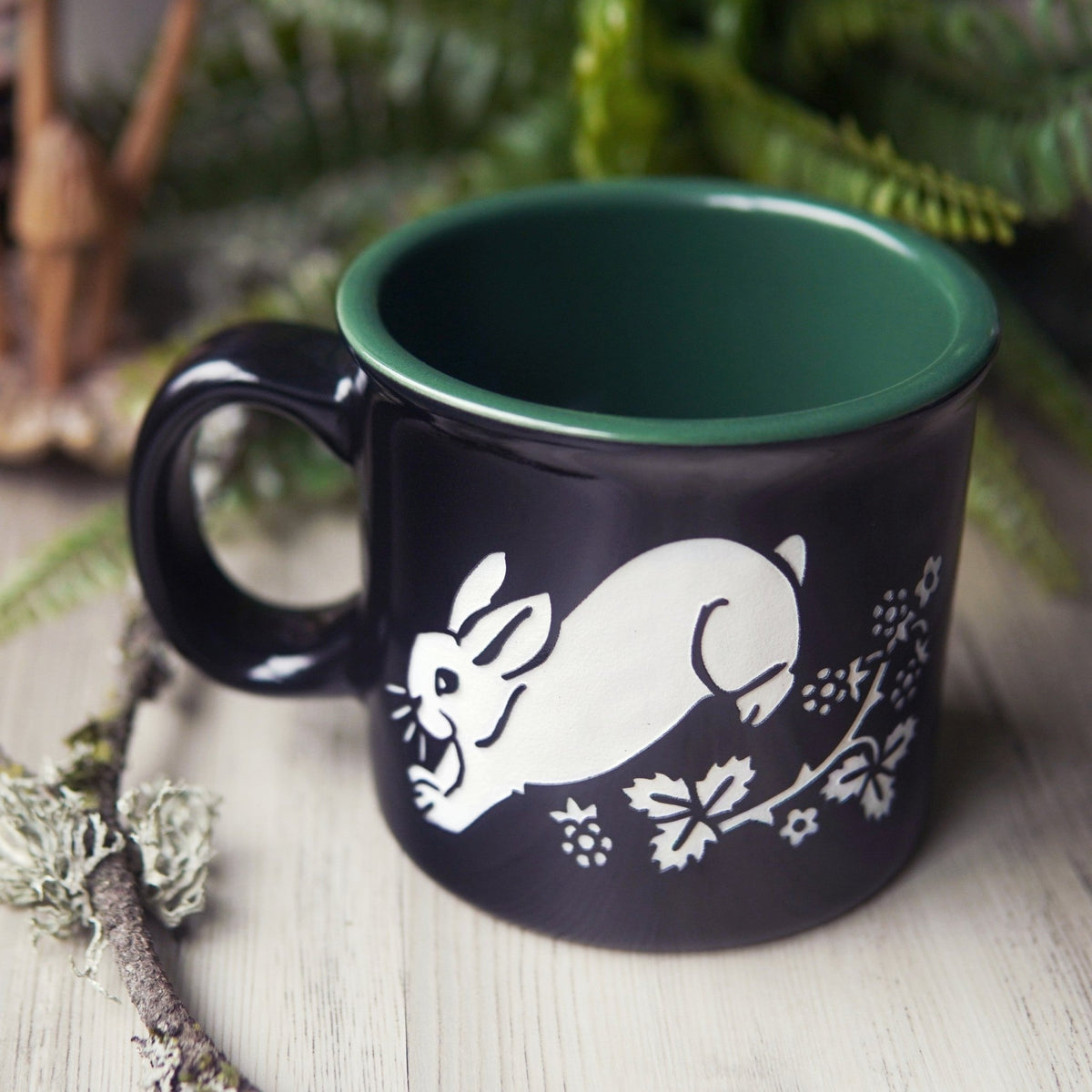 Rabbit Camp Mug - Dishwasher-Safe, Microwave-Safe - Che Cose Belle