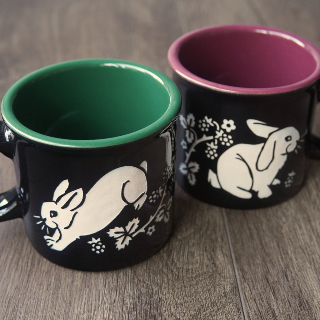 Rabbit Camp Mug - Dishwasher-Safe, Microwave-Safe - Che Cose Belle