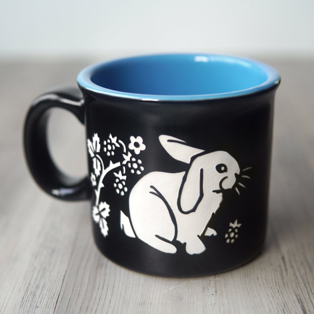 Rabbit Camp Mug - Dishwasher-Safe, Microwave-Safe - Che Cose Belle