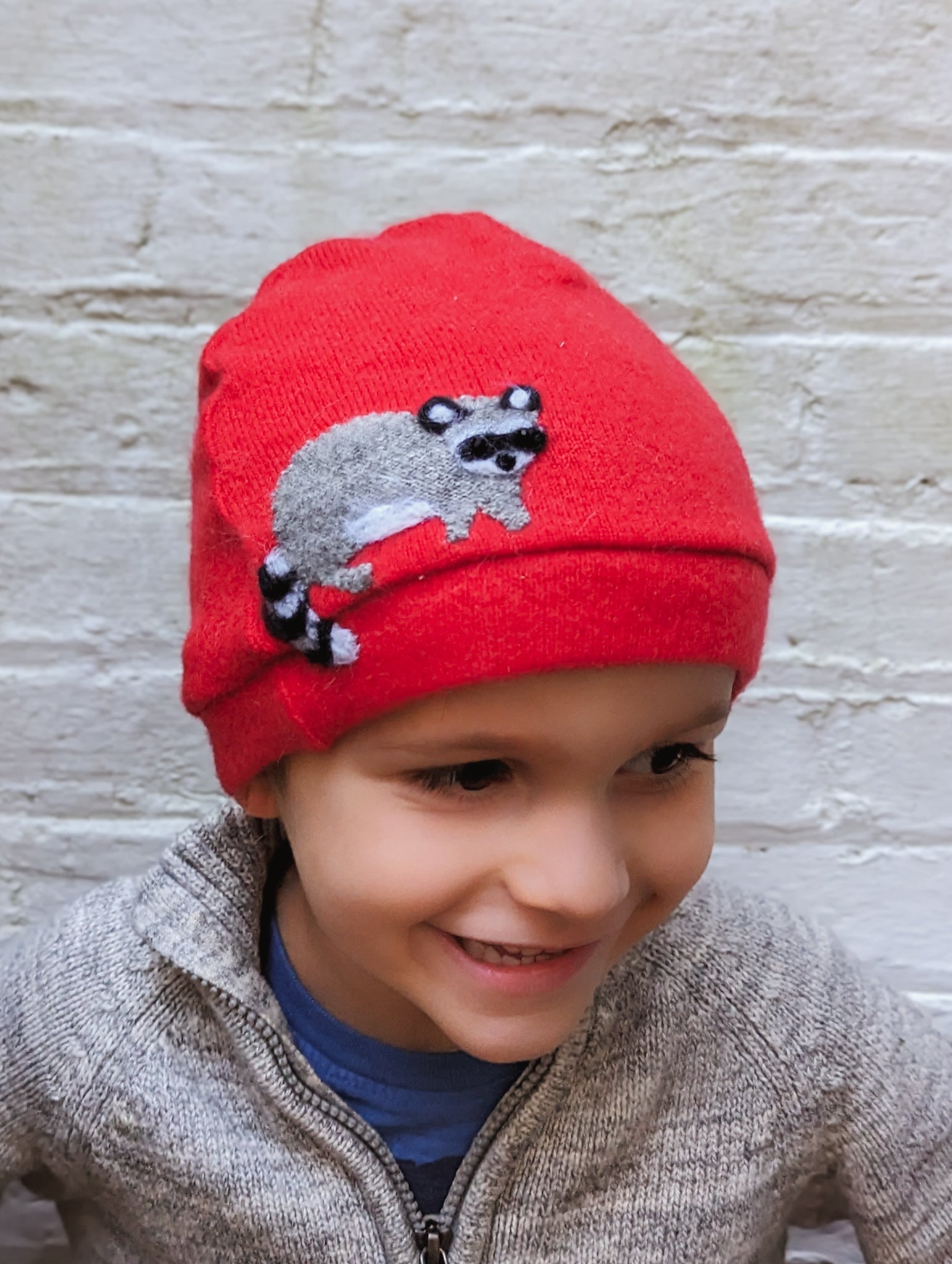 Raccoon Cashmere Hat - Child - Che Cose Belle