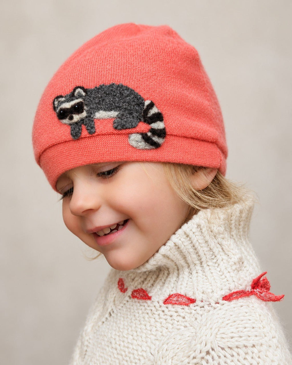 Raccoon Cashmere Hat - Toddler - Che Cose Belle
