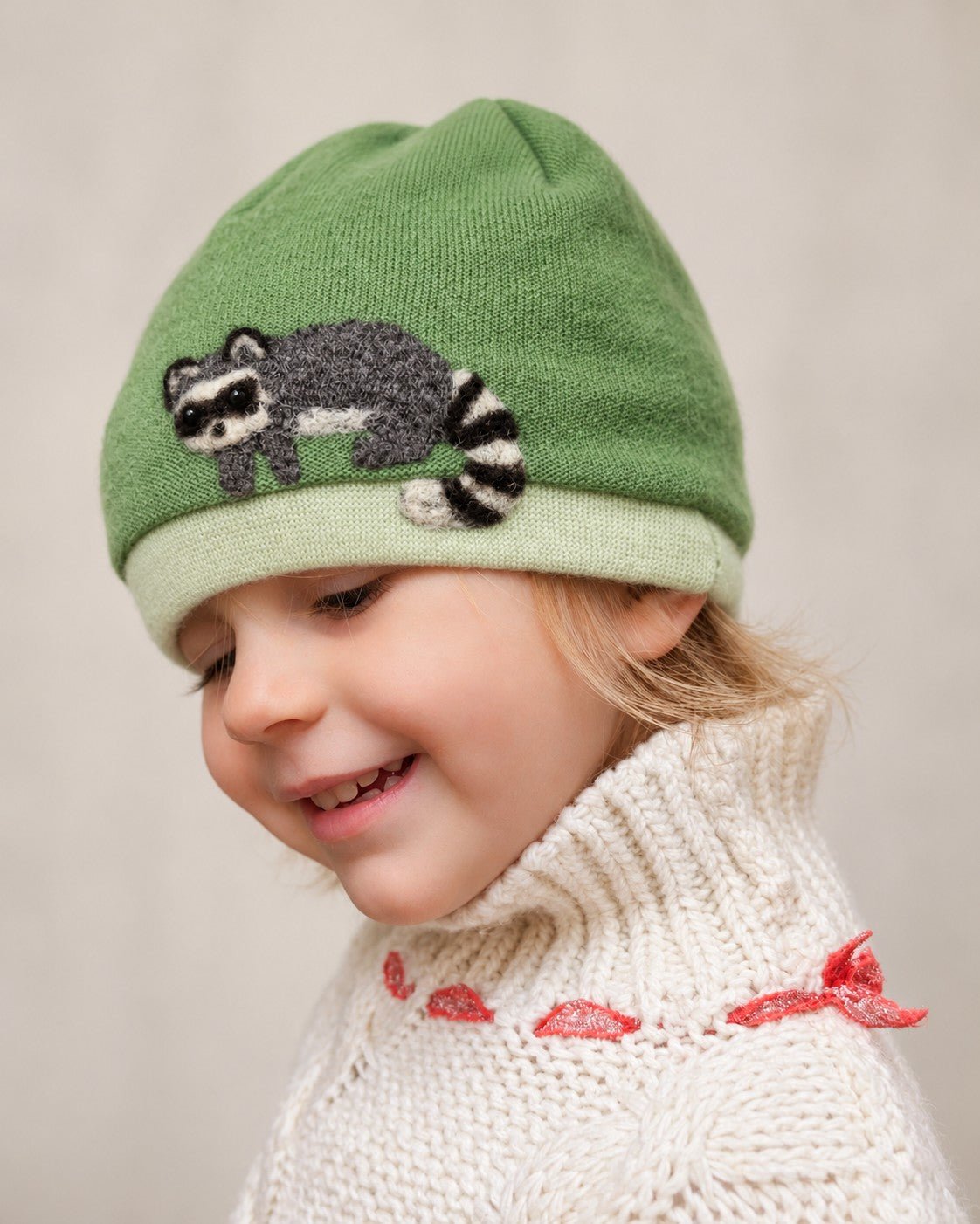 Raccoon Cashmere Hat - Toddler - Che Cose Belle