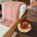 Raffia Fringe Set of 4 Coasters - Che Cose Belle