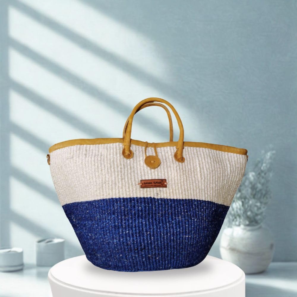 Rain and Peace Nourishment Handmade Sisal Straw Basket - Che Cose Belle