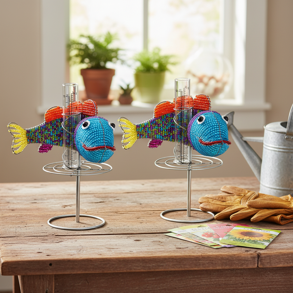 Rain Gauge, Fish (Set of 2) - Che Cose Belle
