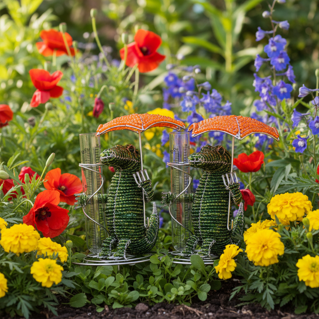 Rain Gauge, Gator (Set of 2) - Che Cose Belle